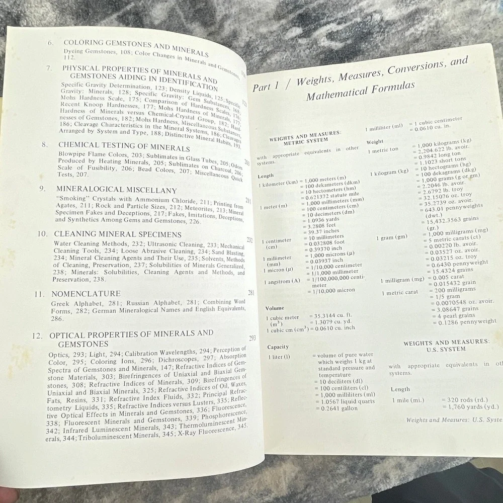 Gemstone & Mineral Data Book 1972 Hardcover‎ John Sinkankas Reference Guide